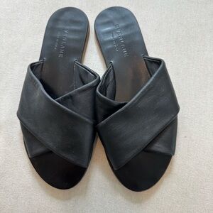 Everlane Black Minimalist Slide Sandals